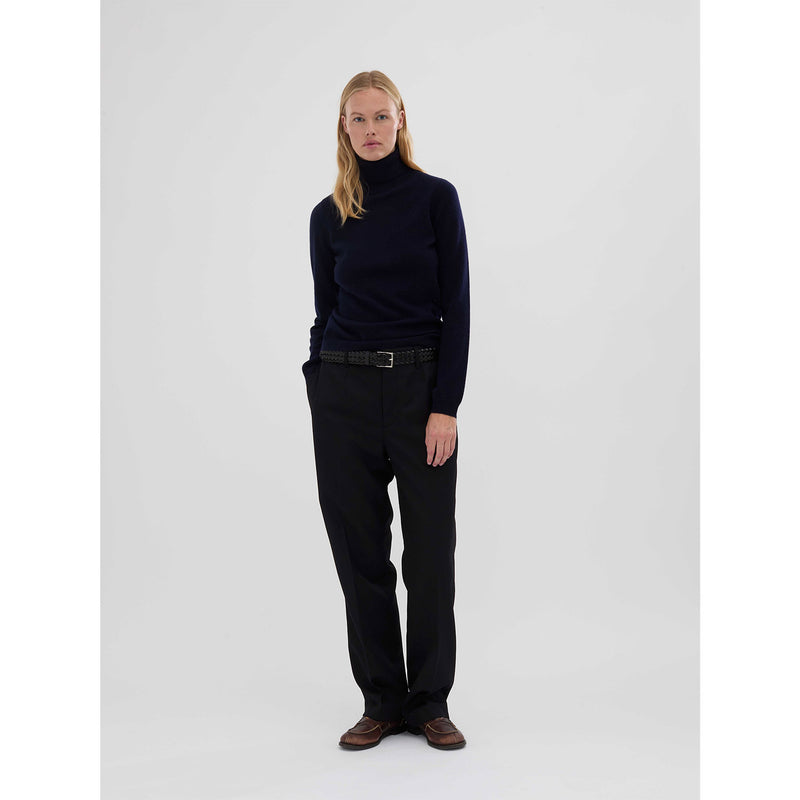 Women's turtleneck navy blue