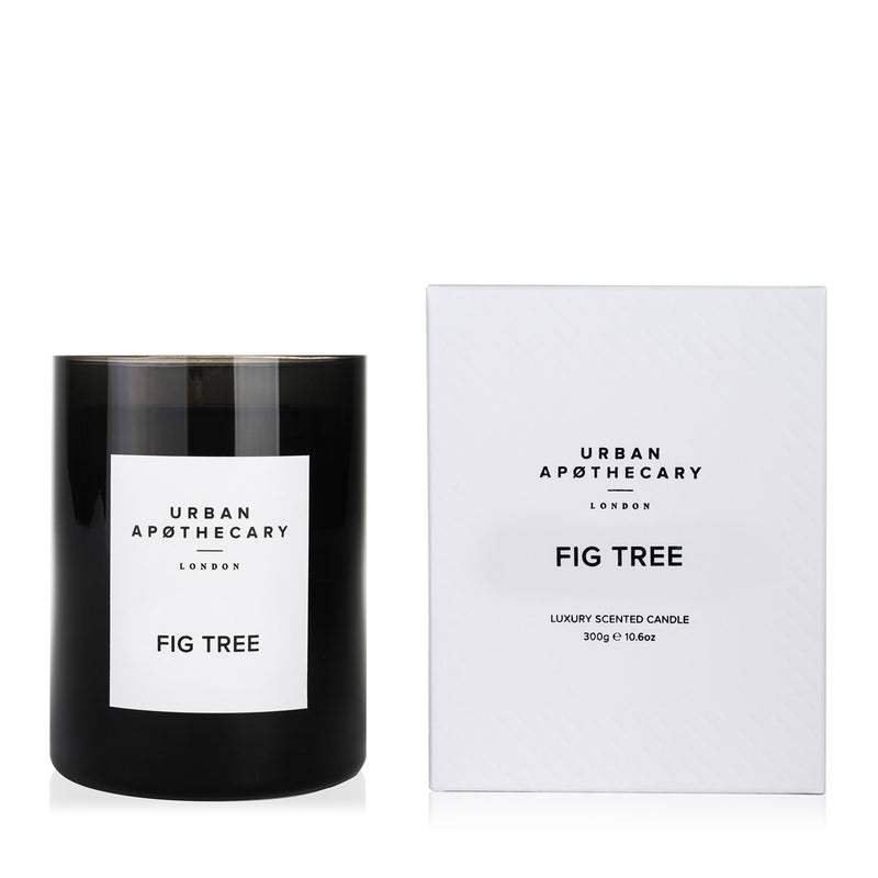 Fig tree luxury glass candle 300g