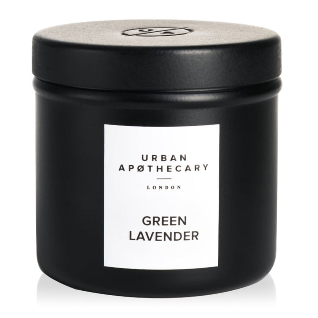 Green lavender luxury iron travel candle 175g