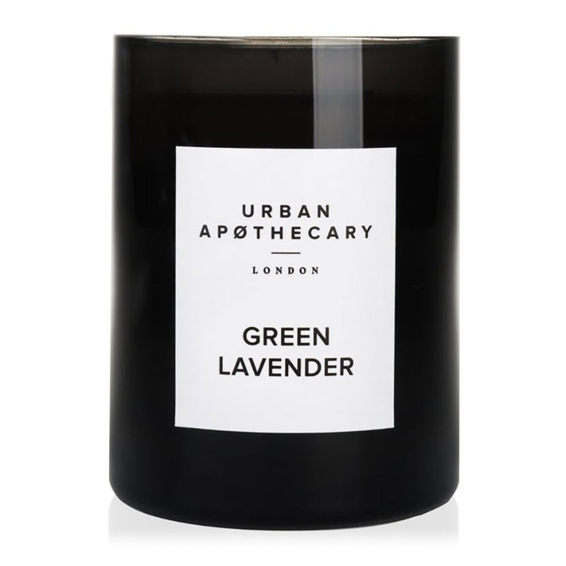Green lavender luxury glass candle 300g