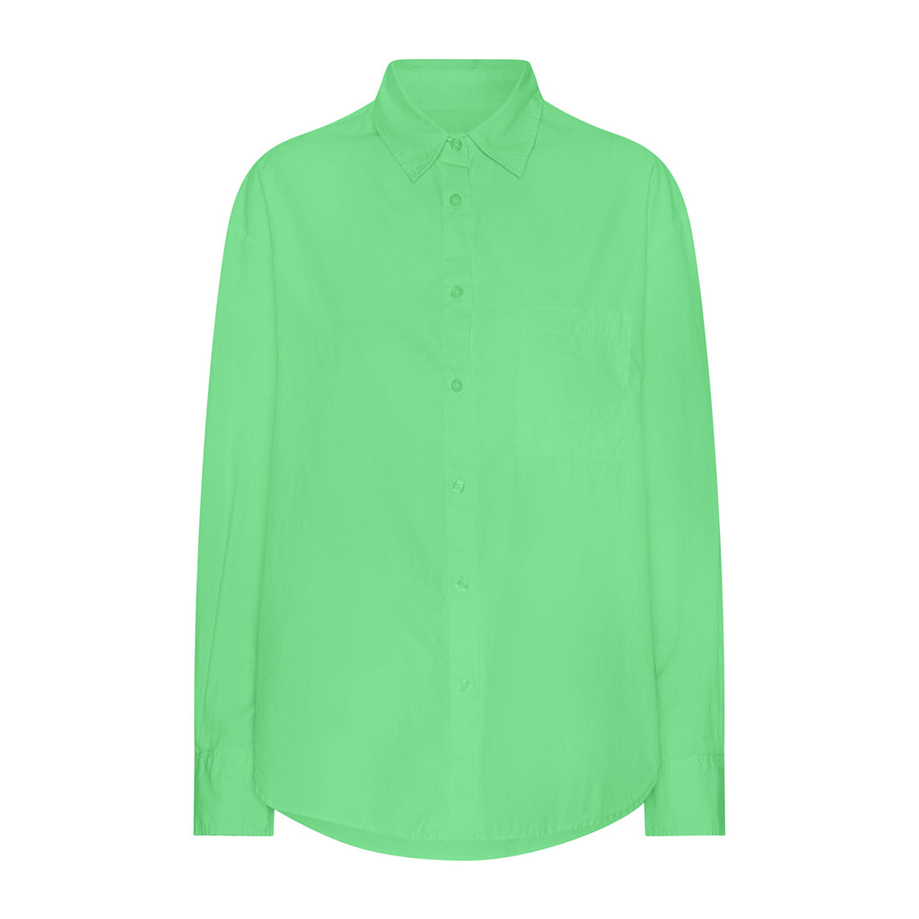 Organic oversized shirt spring green