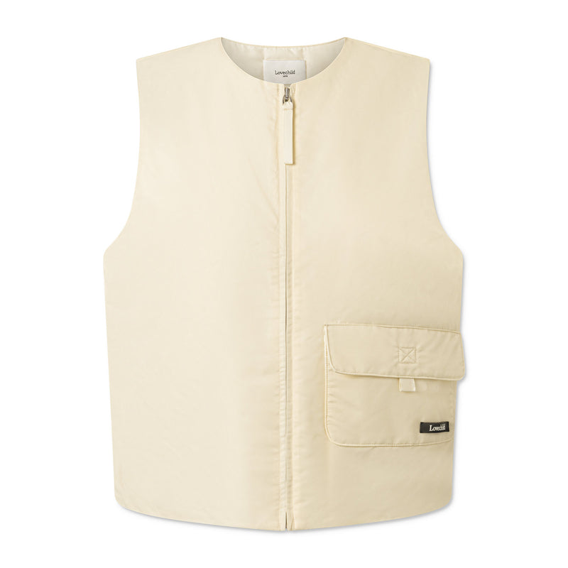 Halle vest creme