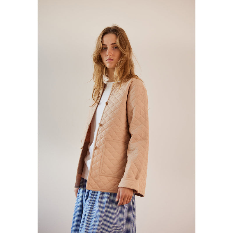 Lulu quilted jacket soft rose