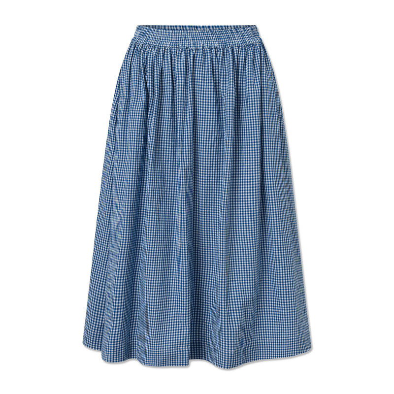 Olga skirt gingham mini blue