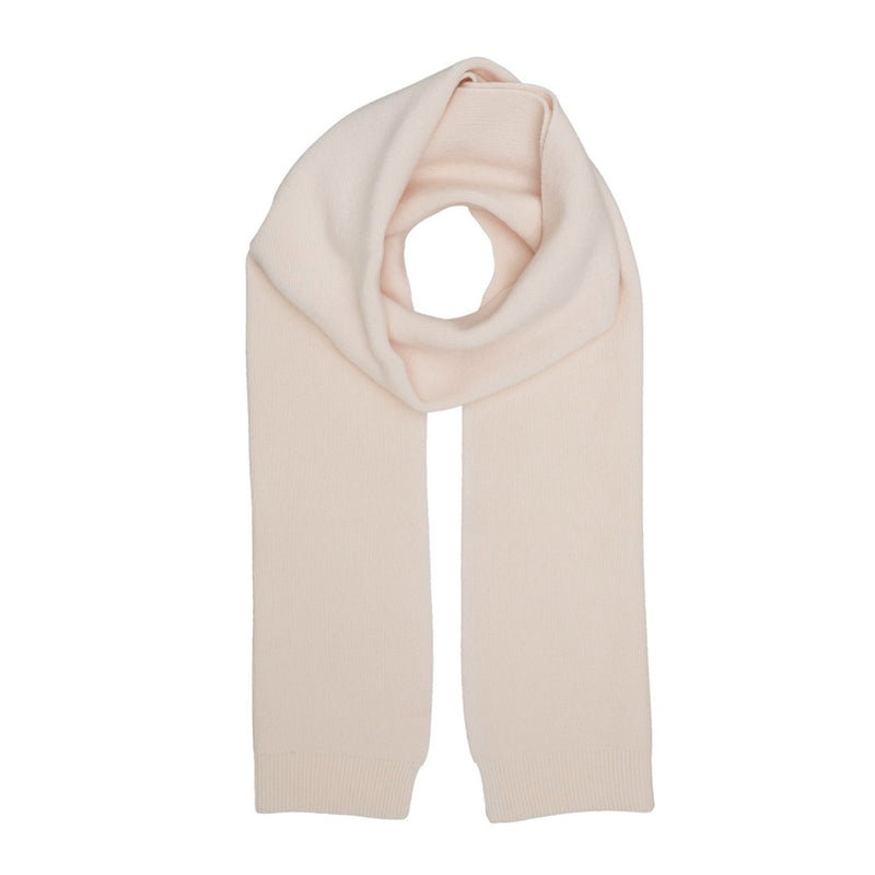 Merino wool scarf ivory white