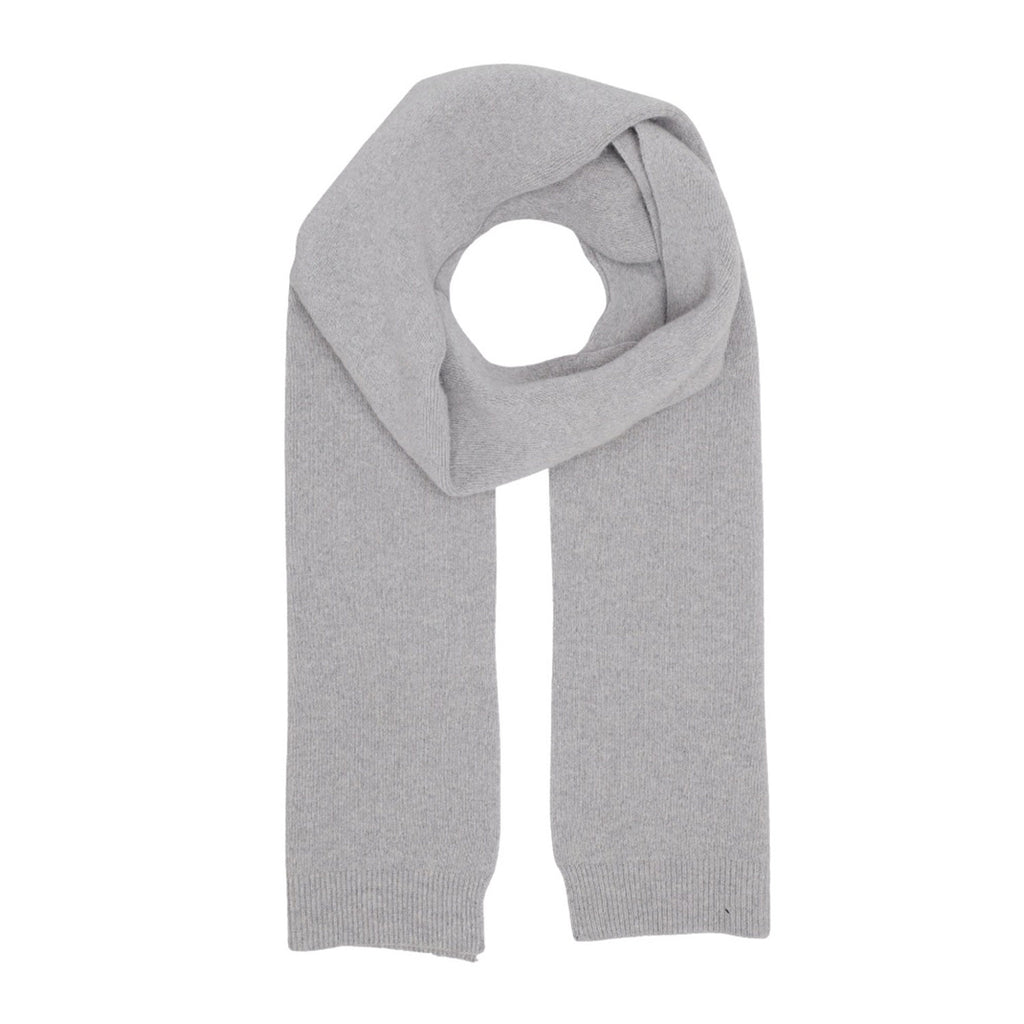 Merino wool scarf heather grey