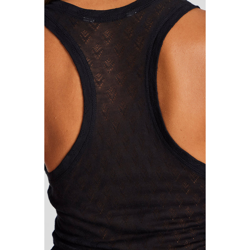 Nellie s'less silk top stretch limo black